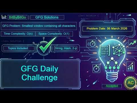 GeeksForGeeks Daily Problem Solution (6 March 2026) | C++ | Interview Prep
