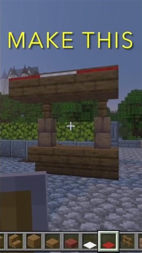 Make this medieval market stall! || #minecraft #minecraftbuilds
