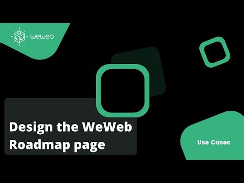 Build the WeWeb Public Roadmap
