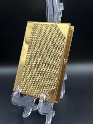 Vintage 1950s Coty Gold Tone Powder Compact Mid-century Modern Rectangular Vanity Mirror Case MCM - Etsy