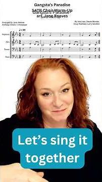 Gangsta’s Paradise (the choir bit) SATB choir vocal warm-up - Coolio and Stevie - my choirs love it!
