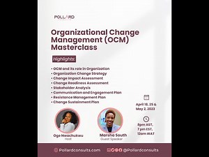 Organizational Change Management Master Class -1/3