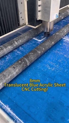 8mmTranslucent BlueAcrylicSheetCNC Cutting#Acrylic#Plexiglass#panel#PMMA#Polymethyl#Plastic#Machine