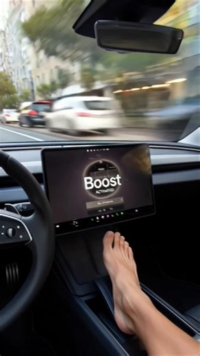 Tesla Model Y acceleration boost #grok #tesla