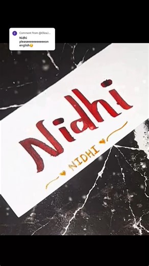 Devanagari/Marathi calligraphy | Nidhi | How to write nidhi