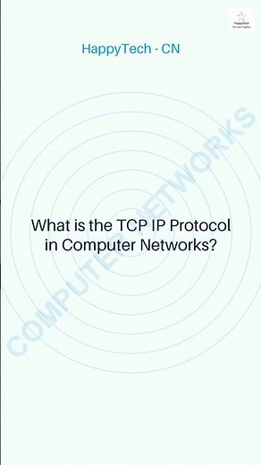 TCP IP Protocol Explained in 30 Seconds | HappyTech #computer #computerscience #computernetworking