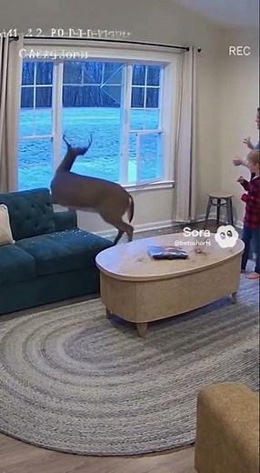 Reindeer Breaks Into Living Room! 🦌😱