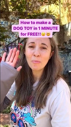 You won’t believe how easy it is to make a dog toy for absolutely free! #dogtoys #diy #ecofriendly