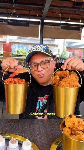 Fried Chicken Bucket Service at P.F. Chang’s #friedchicken #champagne