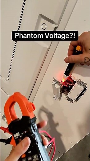 Phantom Voltage Made Simple ⚡️ #electrician #troubleshooting #sparkylife