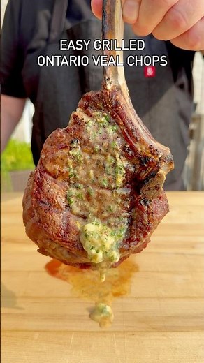 Easy Grilled Veal Chops with Dijon Caper Lemon Butter