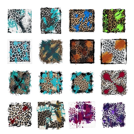 Grunge Leopard Print PNG Bundle | Sublimation Backgrounds Pack | Animal Print Textures | Tumbler Wrap PNG | Digital Paper Bundle - Etsy