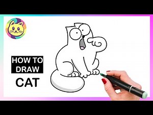 How to Draw Simon's Cat | Easy Step by Step Drawing Tutorial