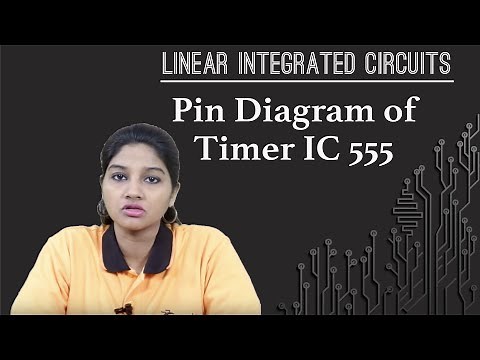 Pin Diagram of Timer IC 555 - Timer IC 555 - Linear Integrated Circuits