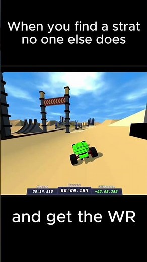 when you find a strategy no one else has #polytrack #gaming #racinggames #shortcut #worldrecord