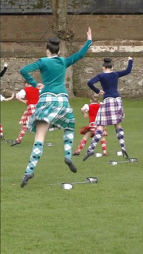 Scottish #highlanddance Sword dance display at the Northern Meeting Park in Inverness #shorts