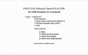 ESP32 JTAG Debug 10: GDB Examine命令