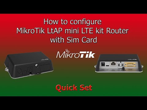 How to configure MikroTik LtAP mini LTE kit Router with Sim - Quick Set