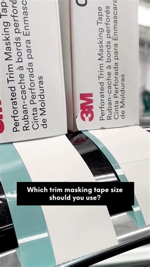 Not sure which size Trim Masking Tape you should use? Here are a few things to note: 👉 Choose a width that fits the molding or jamb depth - so that it can pull the trim back securely. 👉 We have multiple sizes to offer as tools to fit various gaskets and moldings, but there's no specified use per size. 👉 Our tape is perforated! This allows you to easily tear by hand, helping save you time. Lastly, keep in mind that all vehicles are different. What works on one vehicle may not work on another, 