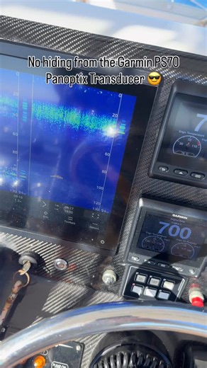 There’s no hiding from the Garmin PS70 Panoptix multi beam transducer. Here you can see it marking two targets, both at around the 100m mark, one on the starboard side beam and the other on the middle beam. We have transducers in stock, ready for the summer Marlin season 🤟 #poormansomni #ps70 #multibeam #sonar #garmin | Barji Marine
