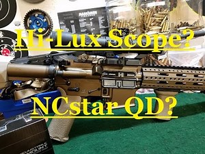 Hi-Lux 1-4x24 scope and NCstar QD mount