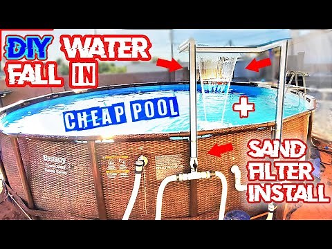 Above Ground Pool Waterfall w/ PVC + Intex Sand Filter Install