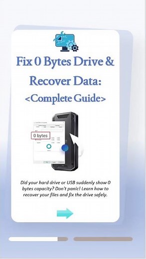 USB / Drive Showing “0 Bytes”? Fix & Recover Data#bytes #harddrive #troubleshooting