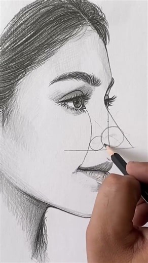 Stunning Pencil Portrait Drawing ✍️ Realistic Side Face Sketch #Sketching #art #artist #drawing