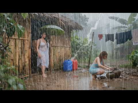 HORRIFYING Thunderstorm in Indonesia ⚡ Heavy Rain Sounds for Deep Sleep, Overcome Insomnia