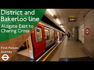 London Underground First Person Journey - Aldgate East to Charing Cross via Embankment