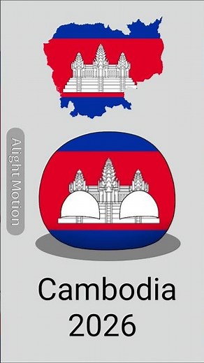 Brief history of Cambodia (Part - 1) 🇰🇭#countryballs #history #cambodia