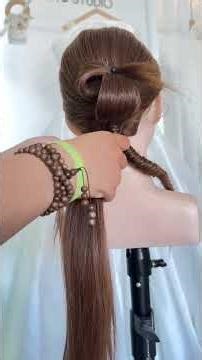 Elegant Rope Braid Low Bun for Wedding 🌿 Real Salon ASMR