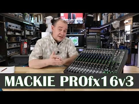 🌴New Mackie ProFX16v3 16-Channel 4-bus Professional Effects Mixer with USB🌴