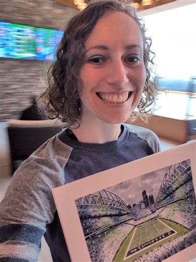 Seahawks Watercolor Painting for Super Bowl Fans