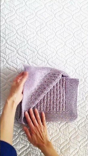 Step-by-Step Baby Blanket Knitting Pattern v41 | Preview | Vitalina