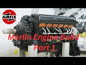 Merlin Engine Build part 1- AIRFIX 1/24th scale Spitfire MKIX MJ250 Natural metal finish