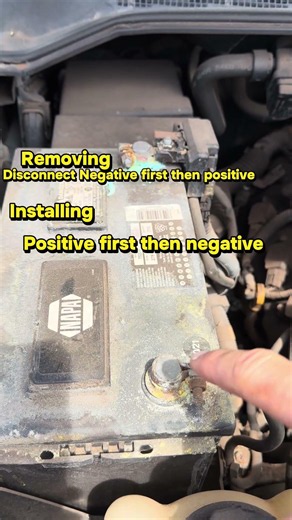 How to remove and install a car/truck battery #fyp #reels