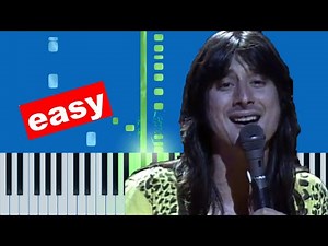 Journey - Don't Stop Believin' EASY Piano Tutorial