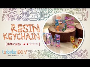 🔅[DIY] How to make resin keychain | Resin tutorial | Resin keychain with name | Todordor DIY