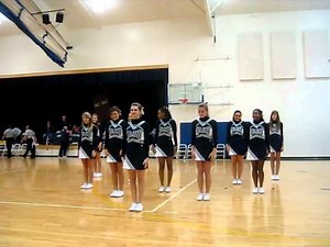 First Varsity game floor cheer