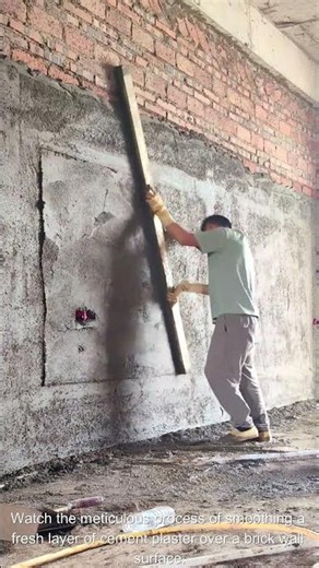 Wall Rendering Process Using a Straightedge