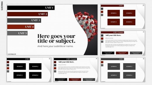Formal Planner for Online Lessons for Google Slides or PowerPoint - SlidesMania
