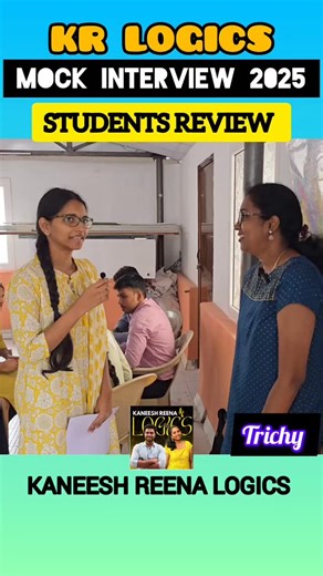 Kaneesh Reena Logics on Instagram: "KR LOGICS MOCK INTERVIEW 2025 AT TRICHY"