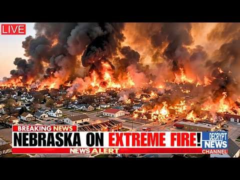 Shocking Footage: Nebraska's Wildfire Destroyed 750,000 Acres - Cottonwood and Morrill on Fire!