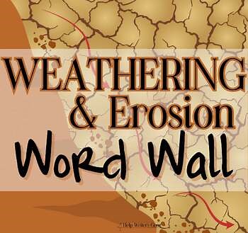 Weathering and Erosion Word Wall