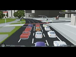 SUMO Traffic Simulation Results coupled with 3D City Model (Visualized in Cesium using CZML)