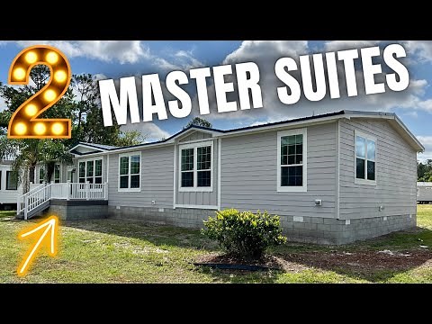 It's like 2 homes in 1!! New modular home with 2 master suites! Prefab House Tour