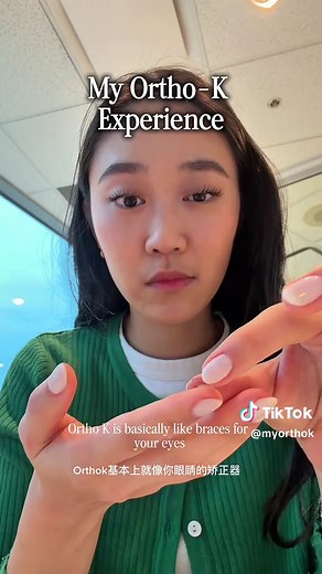 Ortho K can be a better option for those with nearsighted vision. It’s safe, reversible and non surgical. #myopia #contactlenses #orthok #badeyesight #fyp
