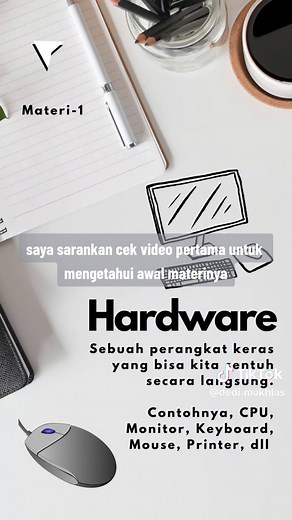 Baik, kita lanjutkan materi tentang dasar-dasar komputer. Untuk teman-...