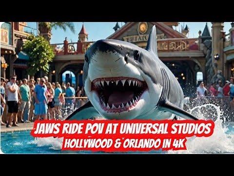 Jaws Rides in 4K POV at Universal Studios Hollywood and Orlando
